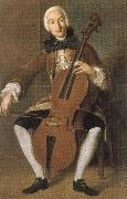 Johann Wolfgang von Goethe who worked in vienna and madrid. he was a fine cellist painting
